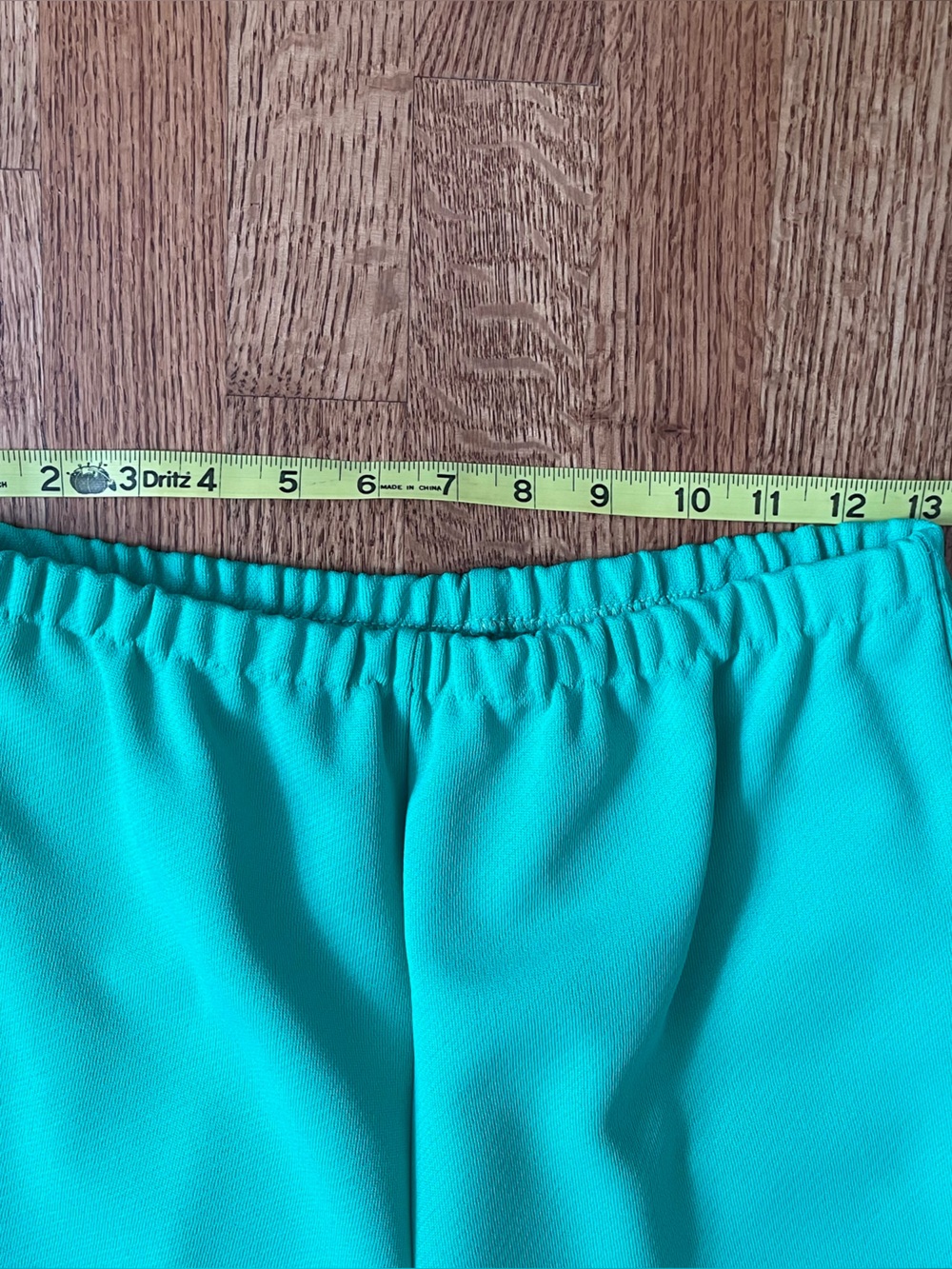 Vintage 70s Marty Gutmacher Knit Pantsuit Green White Lounge Disco Retro M? - Picture 15 of 16